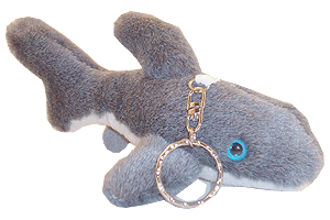 Sleutelhanger pluche haai