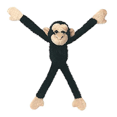 Pluche Chimpansee knuffel magneet