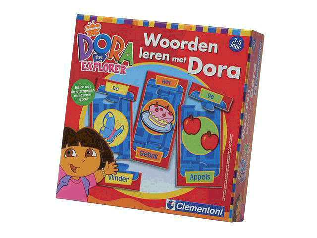 Dora leert woorden kinder spelletje
