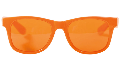 Oranje Blues Brothers bril