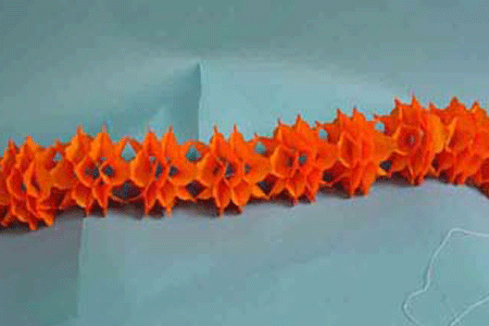 Oranje feest slingers 6 meter